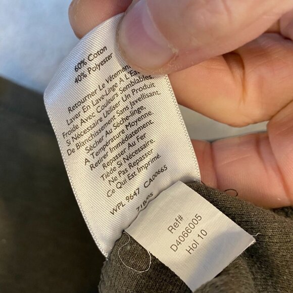 Eddie Bauer Men's Pullover Quarter Zip Sweatshirt Large Green 1/4 Zip - Picture 10 of 12